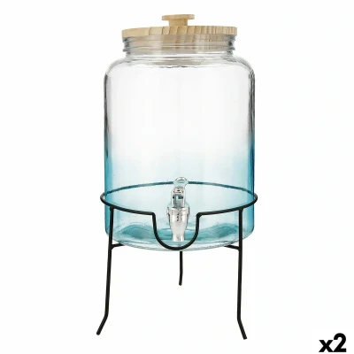 Afbeelding van Drankdispenser Quid Viba Multicolour Glas 7,5 L (2 Stuks)