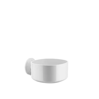 Afbeelding van Alessi Pl16 W Birillo zeepbakje voor douche en bad van Pmma, wit, zuignaphouder