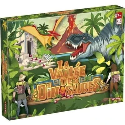 Afbeelding van Lansay DE VALLEE DINOSAURES Bordspel voor kinderen vanaf 7 jaar Strategiespel en avontuur Om te spelen met vrienden of familie 2 tot 4 spelers