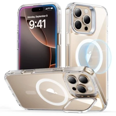 Afbeelding van ESR Beschermhoes voor iPhone 16 Pro Max, compatibel met MagSafe, militaire kwaliteit, geïntegreerde achterkant, krasbestendig, klassieke serie, transparant