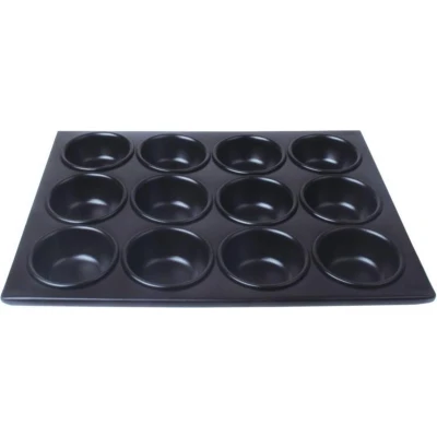 Afbeelding van Vogue aluminium anti kleef bakvorm 12 muffins