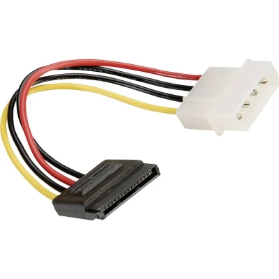 Afbeelding van Roline Computer Aansluitkabel [1x Molex 4 polig stekker 1x SATA stroombus] 0.15 m Meerdere kleuren