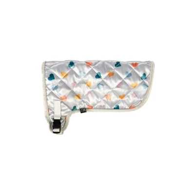 Afbeelding van HKM Deken Hobby Horsing Print Hartjes Wit One Size Agradi.be