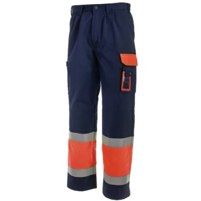 Afbeelding van Blaklader Werkbroek High Vis 1584 1860 Oranje/Marineblauw D100