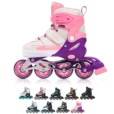 Afbeelding van Meteor Rox Skates Inline Kinderen Verstelbaar S 30 33, roze
