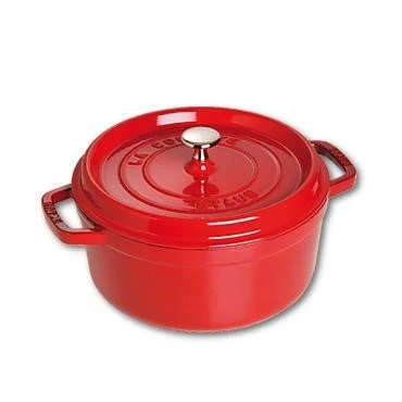Afbeelding van Staub Ronde Stoof /Braadpan 26 cm Kersenrood