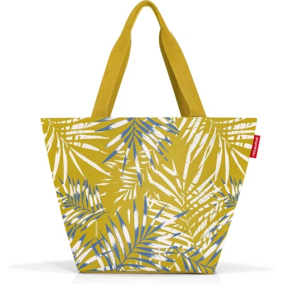 Afbeelding van Reisenthel Shopper M Handtas 15L Jungle Curry Geel