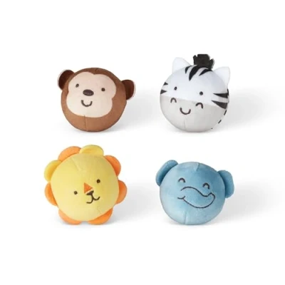 Afbeelding van Melissa &amp; Doug Rollables Safarivriendjes speelgoed voor baby en peuters Vroeg leren Leeftijd Sensorische ballen baby&#039;s 6 maanden+ Cadeau jongens meisjes