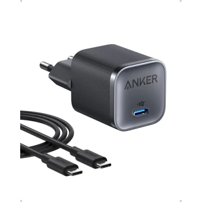 Afbeelding van Anker Nano 45W type C snellader, compact en met opvouwbaar stopcontact, USB laadblok voor Samsung S25 Ultra/S24, iPhone 16, MacBook, Pixel 9, iPad (180 cm kabel inbegrepen)