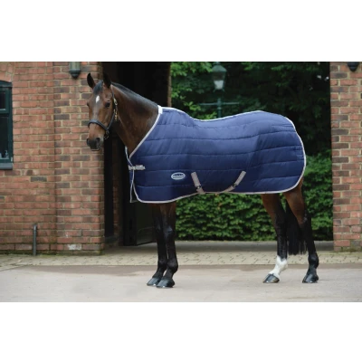 Image de Weatherbeeta Medium Stable Rug Comfitec 210D Channel Quilt Support Cou 220g Navy/Silver/Red