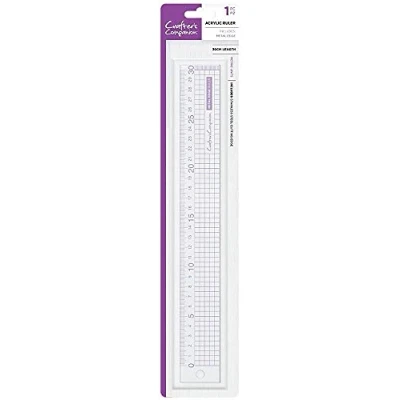 Afbeelding van Crafter&#039;s Companion Acryl liniaal met metalen rand (30cm)
