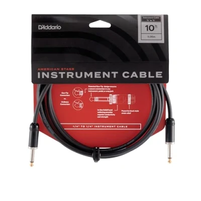 Afbeelding van D&#039;Addario PW AMSG 10 Stage gitaarkabel 2x rechte jack plug 300 cm