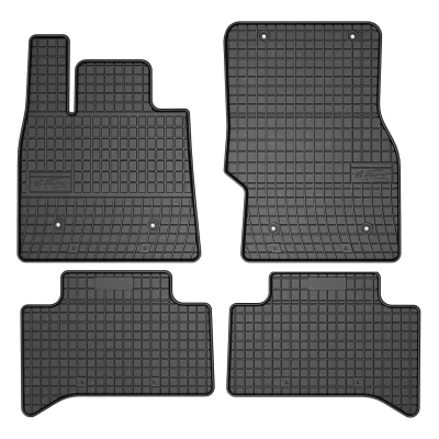 Afbeelding van FROGUM 401747 Vloermatset Rubber voor en achter 4 Zwart Op maat gemaakt ALFA ROMEO: Stelvio