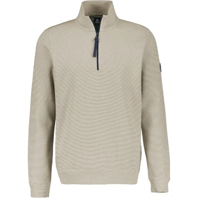 Afbeelding van Lerros Trui Effen Sweatpak 24d4402 106 Bone White Mannen Maat 3XL
