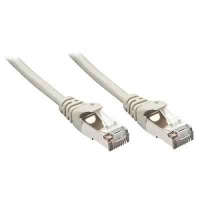 Image de Lindy Cordon de raccordement RJ 45 (M) pour 20 m paire torsadée écrantée (F/UTP) CAT 5e sans crochet gris