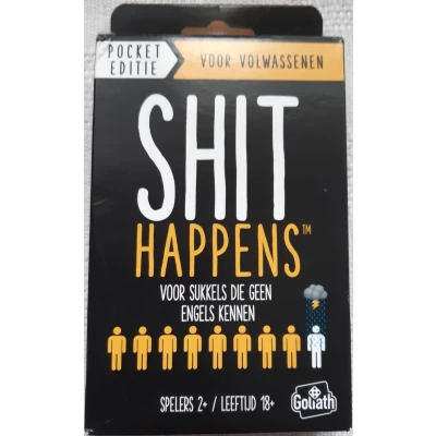 Afbeelding van Shit Happens 18+ Pocket Editie 100 kaarten