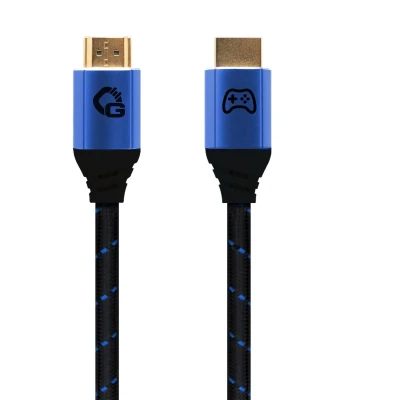 Afbeelding van OEHLBACH GAMING New Game Blue HDMI kabel 2.1b 3 meter Ultra High Speed 8K @60Hz, eARC, ALLM, VRR, DSC compatibel met PS5, Xbox Series X/S, Nintendo Switch, PC zwart 1 stuk