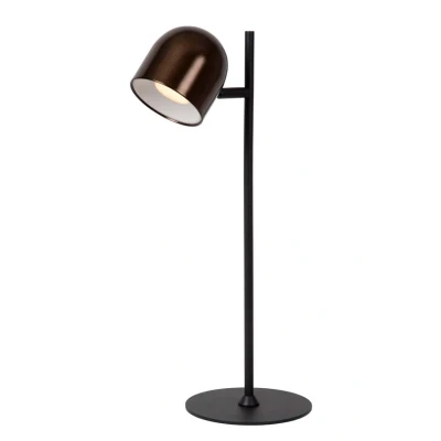 Afbeelding van Lucide SKANSKA RECH Oplaadbare Leeslamp Binnen/Buiten Accu/Batterij LED Dimb. CCT 1x3W 3000K/6000K IP44 Koffie