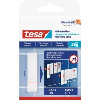 Afbeelding van Dubbelzijdige powerstrip Tesa tegels en metaal 3kg
