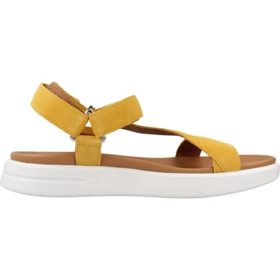 Afbeelding van Geox D Xand 2s B sportsandalen voor dames, Geel Lt Goud