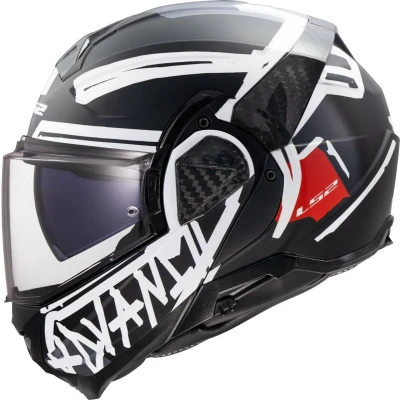 Afbeelding van LS2 FF910 Advant II Tape Zwart Systeemhelm Maat M Helm