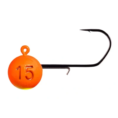 Afbeelding van Monkey Lures Hook 1/0 Orange 12g Loodkop (3 stuks) Loodkoppen