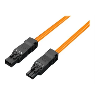 Image de Rittal SZ Led system light connection cable Câble d&#039;alimentation (F) (M) 100 240 V 1 m orange