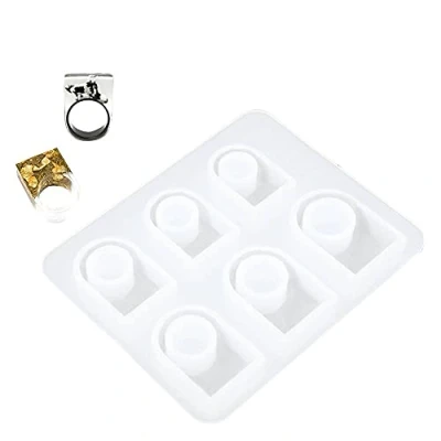 Afbeelding van Epoxyhars siliconen mal ring transparante hars voor sieraden maken DIY gereedschap handgemaakte schimmel kit