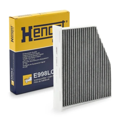 Afbeelding van HENGST filter E998LC Interieurfilter Carbon 271 213 58 VOLKSWAGEN: Passat B7 Variant, GOLF 6, Caddy 3, AUDI: A3 Sportback, Hatchback, Q3