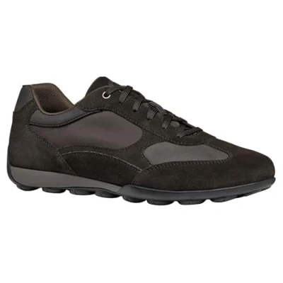 Afbeelding van Geox Basket CUIR Sneakers laag, Heren, Maat: 46, Coffee Kunststof
