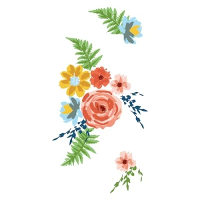 Afbeelding van Sizzix Layered Clear Stamps Painted Florals (20pcs) (666670)