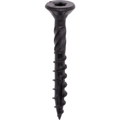 Afbeelding van Woodies Ultimate spaanplaatschroef 5x60mm platkop T25 shield zwart 61851448 (Per 200 stuks)