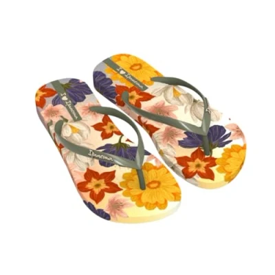 Afbeelding van Ipanema Verao Tropical Fem teenslippers voor dames, beige/groen, 41/42 EU