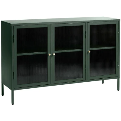 Afbeelding van Hygge Interiors Bronco Dressoir Glazen Deuren Groen