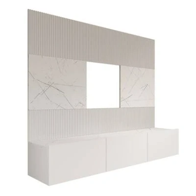 Afbeelding van Meubella TV Meubel Dominic Wit 180 cm