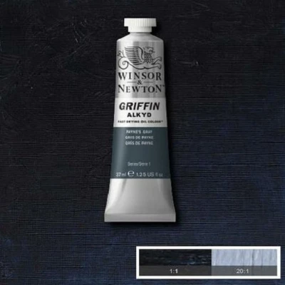 Afbeelding van Winsor &amp; Newton Griffin Alkyd Olieverf 37ML Paynes Grey 465