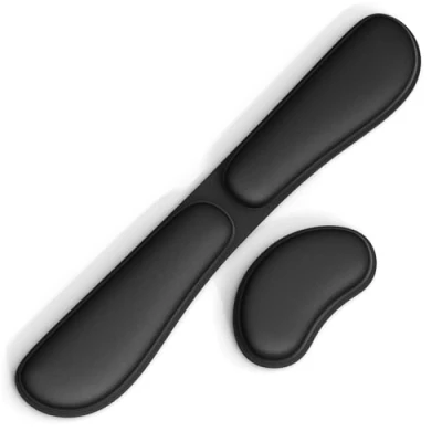 Afbeelding van GOMIN polssteun voor toetsenbord en muis, ergonomische antislip polssteun, opvouwbare van traagschuim, comfortabel ergonomisch
