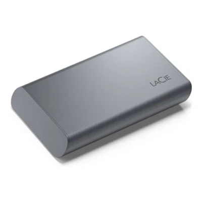 Image de LaCie Mobile Secure STKH1000800 SSD High Performance chiffré 1 To externe (portable) USB 3.2 Gen 2 (USB C connecteur) AES 256 bits gris sidéral avec 3 ans de Seagate Rescue Data Recovery