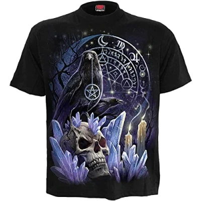 Afbeelding van Spiral Witchcraft Zwart T shirt, zwart.