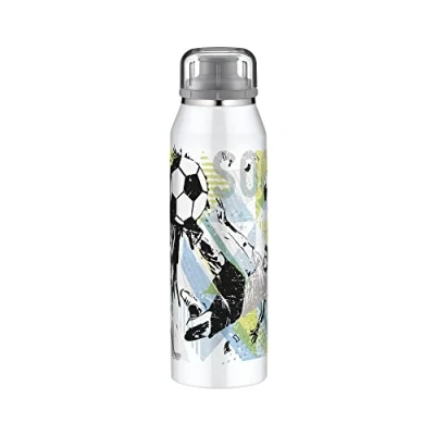 Afbeelding van alfi KIDS ISO BOTTLE Thermosfles voor kinderen, roestvrij staal, 500 ml, volledig lekvrij, met schroefdop, houdt 12 uur warm en 24 koud, dranken