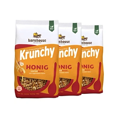 Afbeelding van Barnhouse Krunchy Honig 600GR