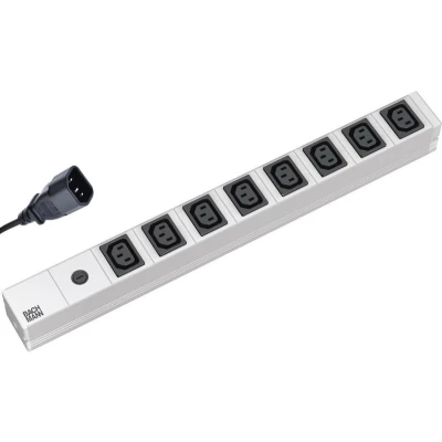 Afbeelding van C13 stekkerdoos Bachmann (8 x C13, C14 stekker, 19 inch)