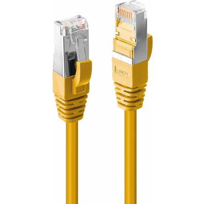 Afbeelding van LINDY 47868 RJ45 Netwerkkabel, patchkabel CAT 6A S/FTP 10.00 m Geel 1 stuk(s)