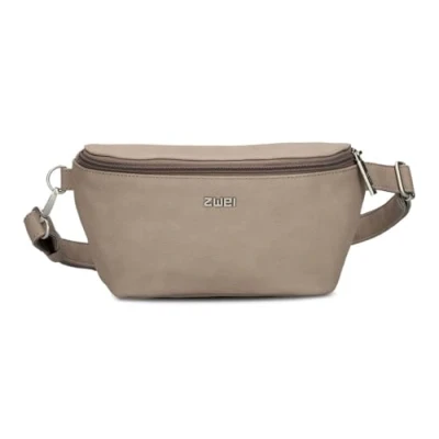 Afbeelding van Mademoiselle MH4 Heuptas voor dames, 25 cm, 1 liter, van hoogwaardig kunstleer, waterdicht, 3 in 1, comfortabel, en heuptas, Nubuck cappuccino,