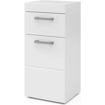 Afbeelding van Vicco Halfhoge kast Luna, Wit/Wit, 37 x 79 cm
