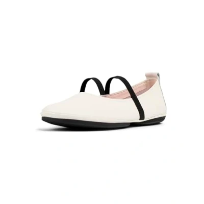 Afbeelding van Camper Right NINA Ballerina&#039;s met enkelbandjes, Dames, Maat: 36, White natural Leer