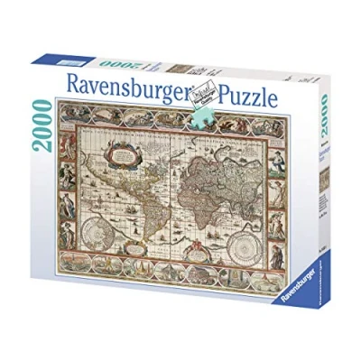 Image de Ravensburger Puzzle 2000 pièces Mappemonde