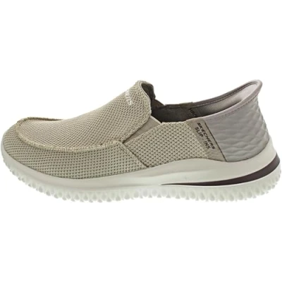 Image de Skechers Delson 3.0 Cabrino Homme À enfiler, Taupe Knit, 46 EU