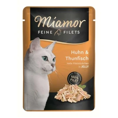 Afbeelding van 6x100g Fijne Filets Kip &amp; Tonijn Miamor Kattenvoer