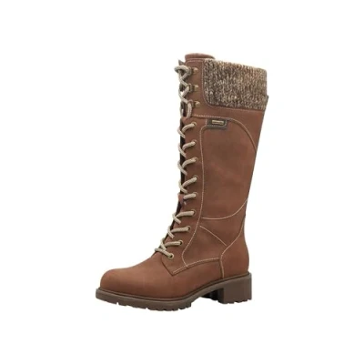 Afbeelding van Tamaris Veterlaarzen, Dames, Maat: 37, Muscat Textiel/ synthetisch